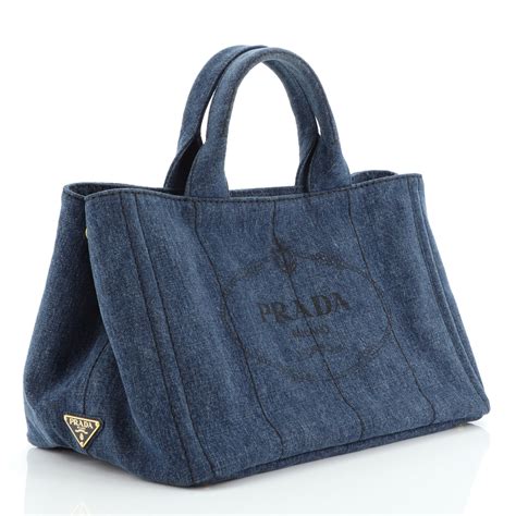 prada double tote price|prada denim tote.